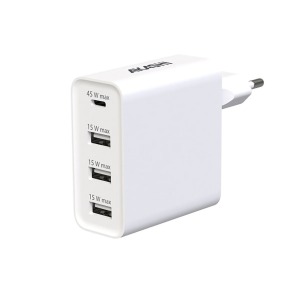 Yoriyoi - 6a - 3 usb y tipo-c 60w cargador inteligente