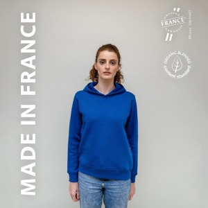 Sudadera polar con capucha para mujer