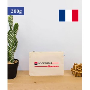 Estuche francés 27x18 cm en algodón de 280 g