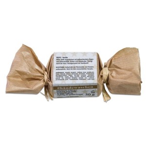 Mini pastilla de jabón - Canela-naranja, en papel kraft - Hecho en casa