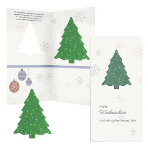 Tarjeta de felicitación con papel de semillas de abeto - Diseño estándar