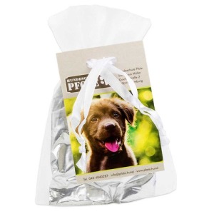 Golosinas para perros en bolsa de organza