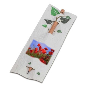 Lápiz en tarjeta de papel de semillas - Poppy 4/4-c