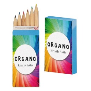 Boîte à crayons de couleur de promoción