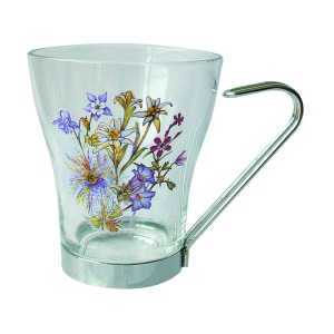 Taza con asa de metal