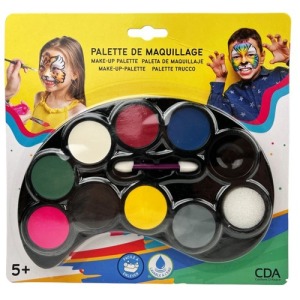 Paleta de maquillaje de 8 colores con aplicador y esponja
