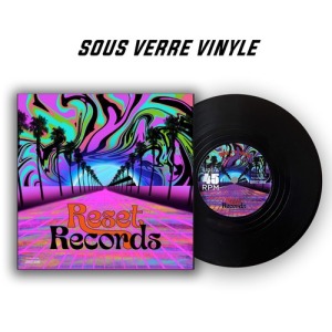 Pack de 4 posavasos de vinilo, 100% personalizables