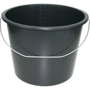 Seau de promoción 12 litres noir conditionnellement appropriés
