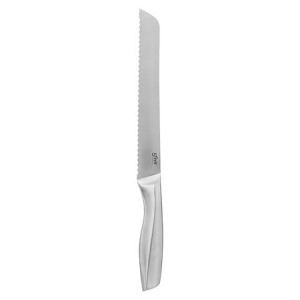 couteau à pain personalizable inox forge sp, argent