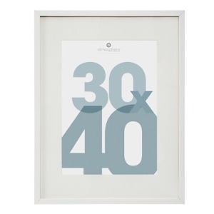 cadre photo personalizable bl manu 30x40 dis, blanc