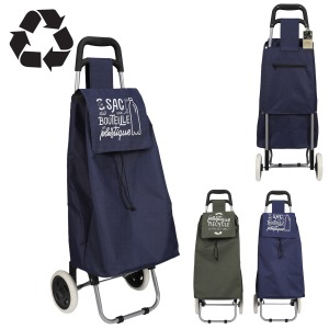 chariot personalizable shopping 2 roues rpet