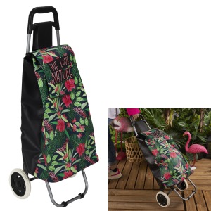 chariot personalizable shopping 2 roues jungle