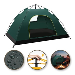 Tente de camping de promoción pliante pour 2-3 personnes, 200x1
