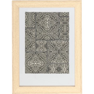 Cadre photo personalizable en bois Blake naturel 26 x 37 cm