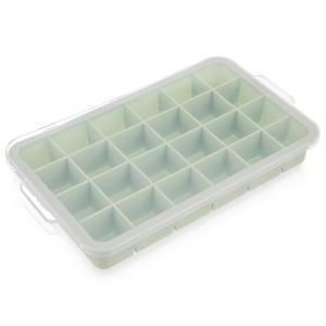 Moule à glaçons e de promoción en silicone vert avec couvercle