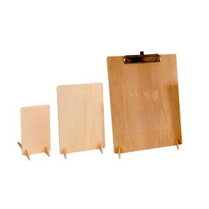 Porta carteles con pinza A4