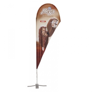 Bandera de la playa DEMI GLASS