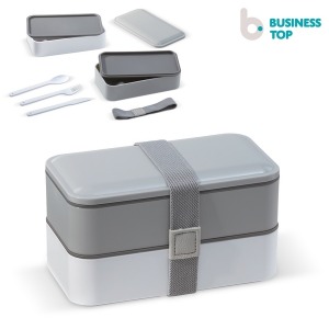 Caja de almuerzo de doble bento de promoción 1250ml