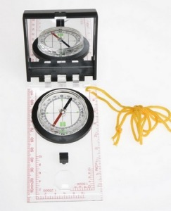 Boussole personalizable avec miroir 120x65mm ø 55mm