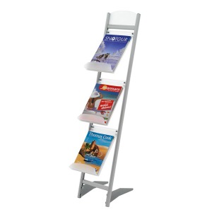Folleto-Display Alu Incliné 3 Niveaux A4