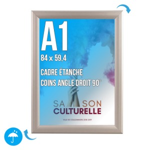 Marco de visualización Marco mural CLIC-CLAC A.1 (840x594 mm) IMPERMEABLE