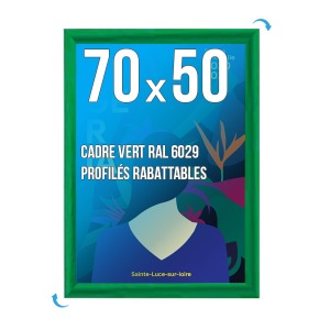 Marco mural CLIC-CLAC 70x50 cm VERDE 6029