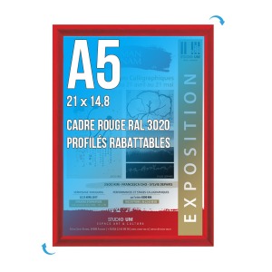 Marco mural CLIC-CLAC A.5 ROJO RAL 3020