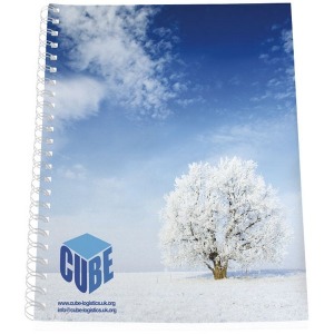 Desk-Mate® A4 cuaderno de espiral con cubierta de PP
