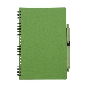 Cuaderno de espiral de fibra de paja con cubierta de PP