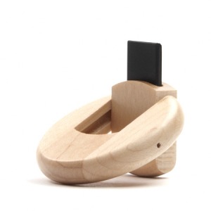 Unidad flash USB de madera redonda - Parc