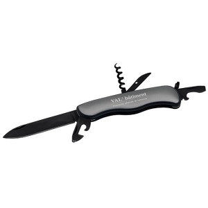 Cuchillo multifunción con hoja negra