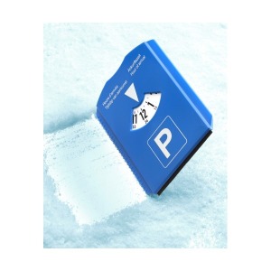 Rascador de nieve y disco de aparcamiento