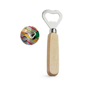 HOLZ. Abridor de botellas de metal y madera