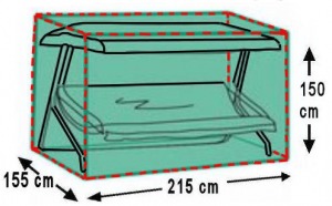 Housse de promoción balancelle Polyéthylène 150 x 155 x 215 cm
