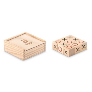 Juego de madera de tres en raya
