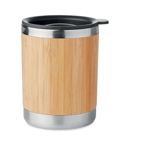 Taza de bambú de doble pared de 25 cl.