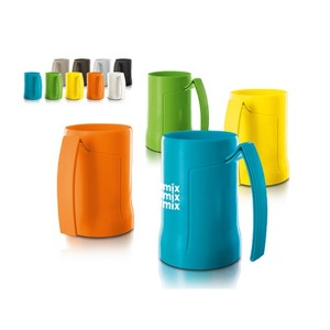 Mug chope de bière plastique ABS 50cl ras bord