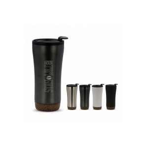 Taza de doble pared con base de corcho 480ml