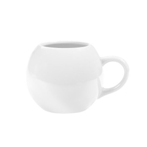 Taza blanca redonda