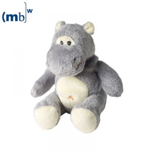 El animal de peluche del hipopótamo sentado del zoológico Tanja