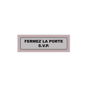 Signa Plexiglas 170x50 mm CERRAR EL POSTE (S.2A)