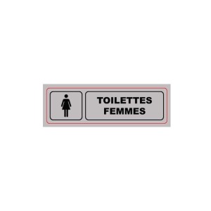 Placa de plexiglás Signa 170x50 mm INODOROS PARA MUJERES (S.33)