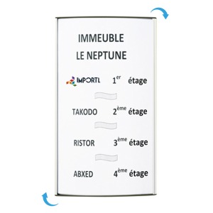 Placa de señalización Alu-Sign 300 x 420 mm