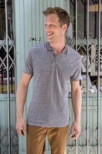 Polo jaspeado hombre - PANAME MEN - 3XL