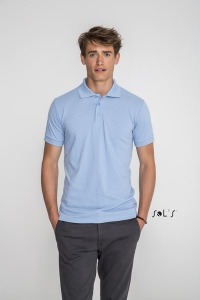 Polo hombre polialgodón blanco - prime men