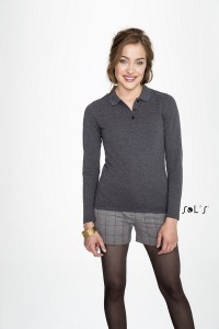 Polo piqué manga larga mujer - perfect lsl women