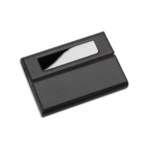 El titular de la tarjeta de visita refleja-lemnik negro