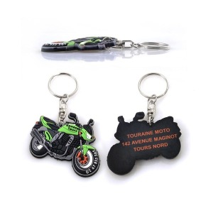 Llavero 3D de PVC blando con fondo plano, 50 x 30 mm