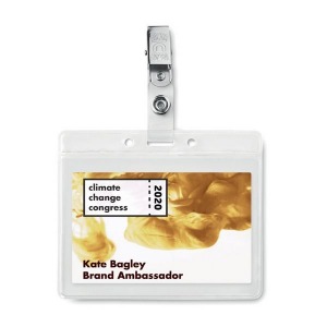 Porta-placas de PVC - CLIPBADGE