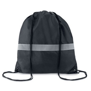 Bolsa de cordel con rayas reflectantes